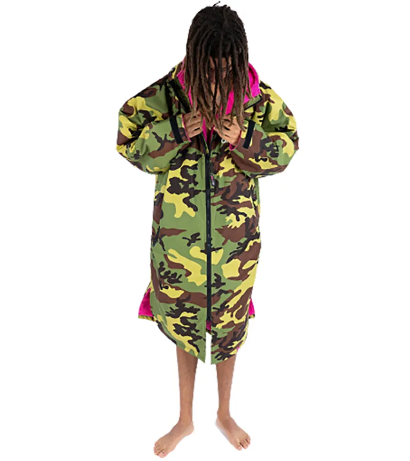 Dryrobe Adult Advance Long Sleeve Change Robe V3 S Camo Pink-3